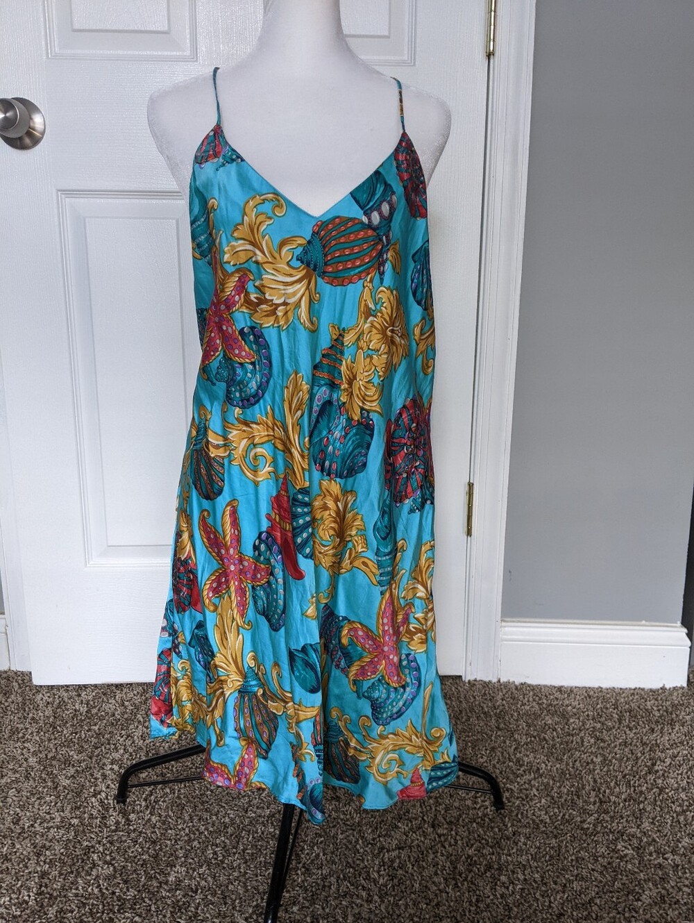 Vintage Victoria's Secret Silk Nightgown/Panties Set L